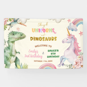 Lona Cartel de bienvenida conjunto de hermanos de unico