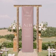 Cartel de bienvenida de boda de rosa