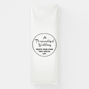 Lona Cartel de bienvenida de boda personalizada de 12' 