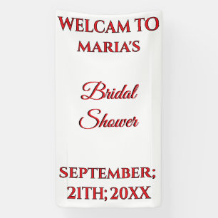 Lona Cartel de bienvenida de boda personalizada para du