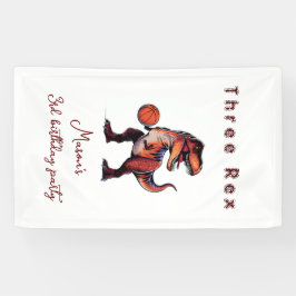 Lona Cartel de bienvenida de cumpleaños de baloncesto d