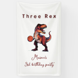 Lona Cartel de bienvenida de cumpleaños de baloncesto d