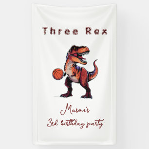 Lona Cartel de bienvenida de cumpleaños de baloncesto d