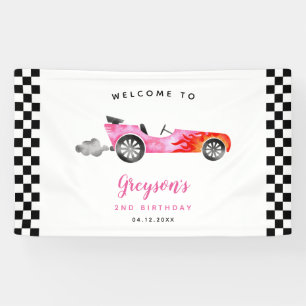 Lona Cartel de bienvenida de la fiesta de cumpleaños de