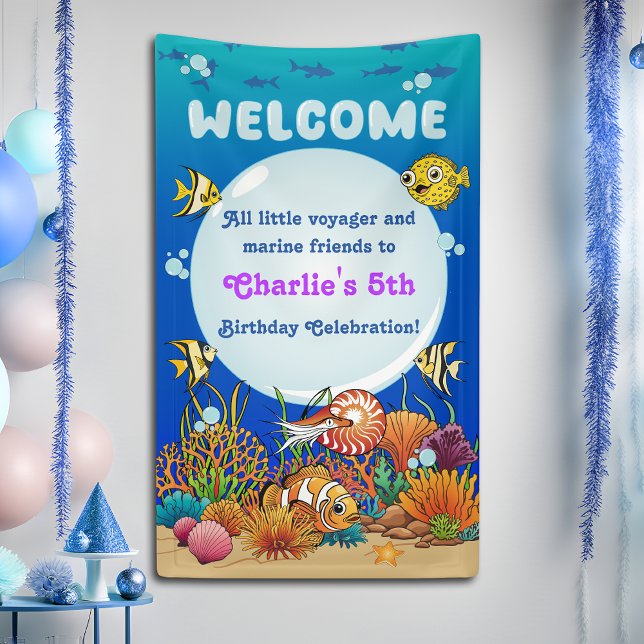 Lona Cartel de bienvenida del Fiesta personalizado Unde (Subido por el creador)