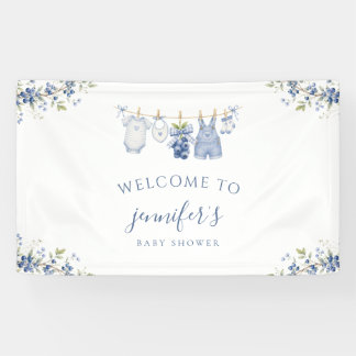 Lona Cartel de bienvenida para baby shower Berry Sweet
