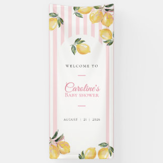 Lona Cartel de bienvenida para baby shower de Coquette