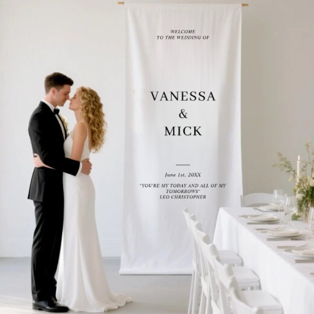 Lona Cartel de bienvenida para boda al aire libre (Subido por el creador)