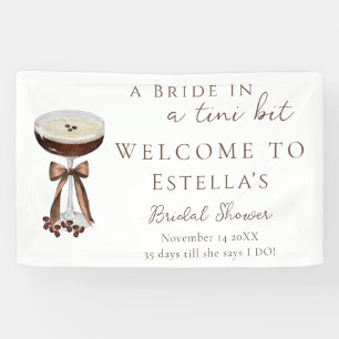 Lona Cartel de Bienvenida para Desayuno Nupcial de Mart