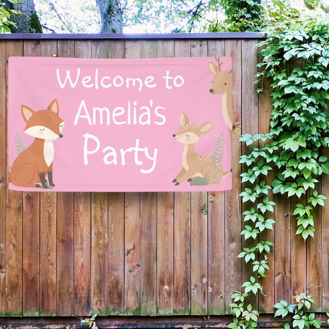 Lona Cartel de bienvenida para fiesta de cumpleaños de  (Subido por el creador)