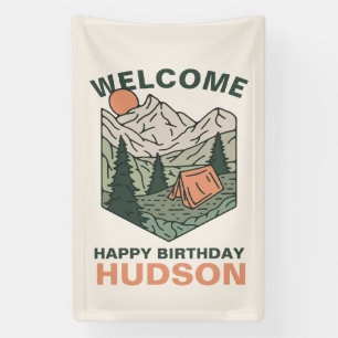 Lona Cartel de bienvenida para la fiesta de cumpleaños 