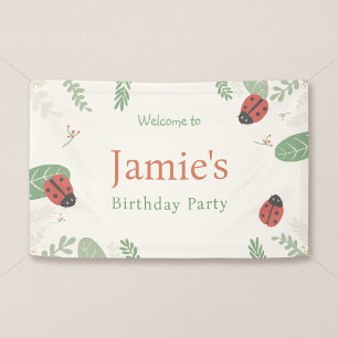 Lona Cartel de bienvenida para la fiesta de cumpleaños