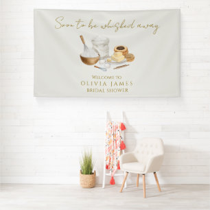 Lona Cartel de bienvenida para una lluvia de regalos nu