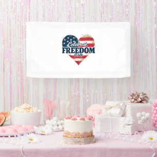 Lona Cartel de celebración de la libertad del 4 de juli
