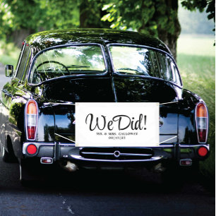 Lona Cartel de coche de Fancy Just Casried