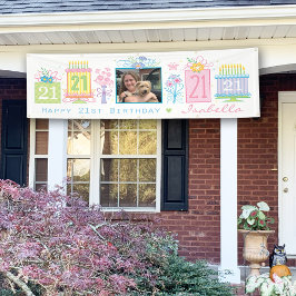 Lona Cartel de cumpleaños 21