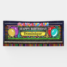 Cartel de cumpleaños de 6 pies feliz feliz