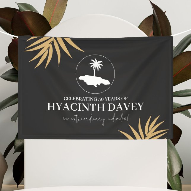 Lona Cartel de cumpleaños de la isla de Jamaica (Subido por el creador)