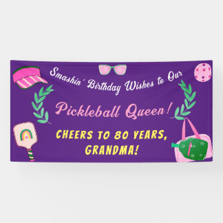 Lona Cartel de cumpleaños de la Reina del Baloncesto pe