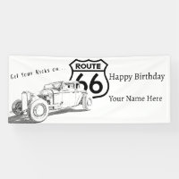 Cartel de cumpleaños de la ruta 66