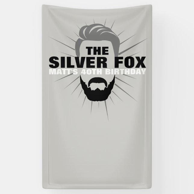 Lona Cartel de cumpleaños de los hombres (Vertical)