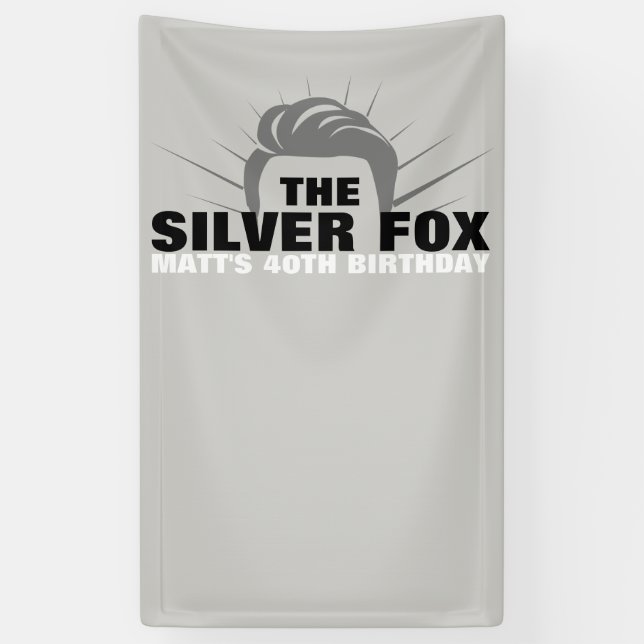 Lona Cartel de cumpleaños de los hombres (Vertical)