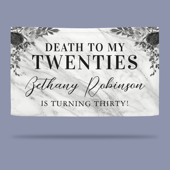 Lona Cartel De Cumpleaños De Muerte A Mis Veinte Años (Subido por el creador)