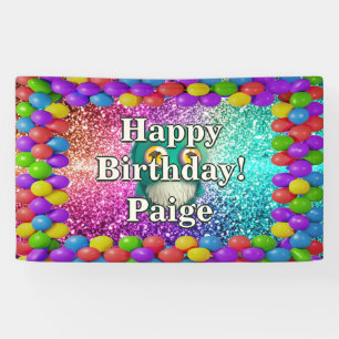 Lona Cartel de cumpleaños del personaje personalizado d