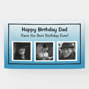 Lona Cartel de cumpleaños feliz con progresión de la er