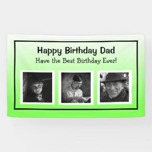 Lona Cartel de cumpleaños feliz con progresión de la er