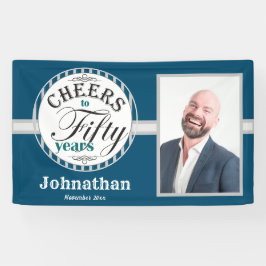 Lona Cartel de cumpleaños número 50 a 50 años