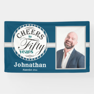 Lona Cartel de cumpleaños número 50 a 50 años