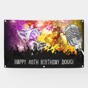 Lona Cartel de cumpleaños personalizado del Fiesta de d