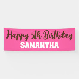 Lona Cartel de cumpleaños, Rótulo de cumpleaños 5 de Pi