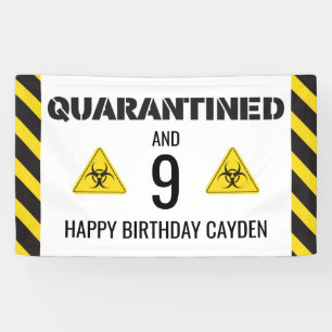 Lona Cartel de cumpleaños trimestral