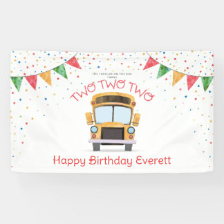 Lona Cartel de cumpleaños Two Two 