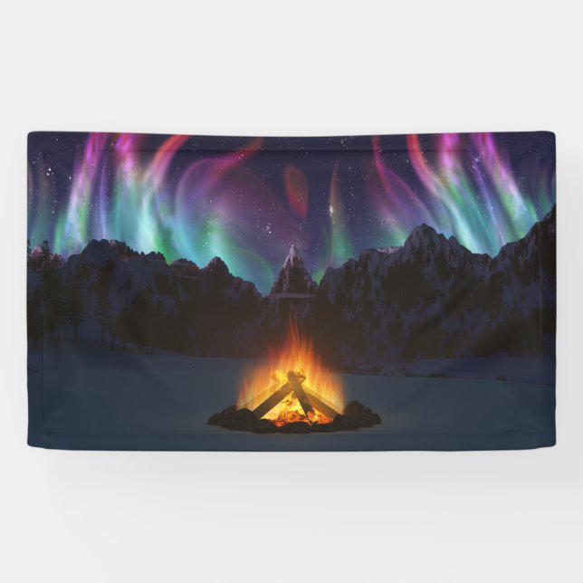 Lona Cartel de Cwm Aurora (Horizontal)