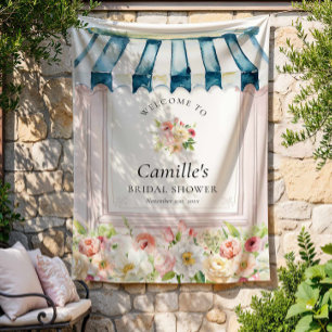 Lona Cartel de Despedida de Soltera en Jardín de Flores