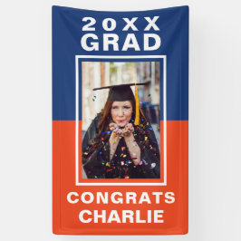 Lona Cartel de dos graduaciones de tono