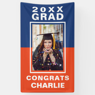 Lona Cartel de dos graduaciones de tono