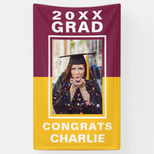 Lona Cartel de dos graduaciones de tono