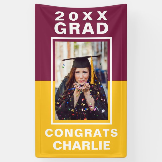 Lona Cartel de dos graduaciones de tono (Vertical)