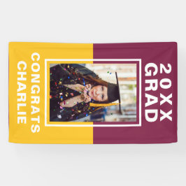 Lona Cartel de dos graduaciones de tono