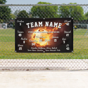 Lona Cartel de Espíritu del equipo de fútbol personaliz