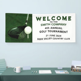 Lona Cartel de evento de golf