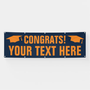 Lona Cartel de felicitación por graduación de escuela s