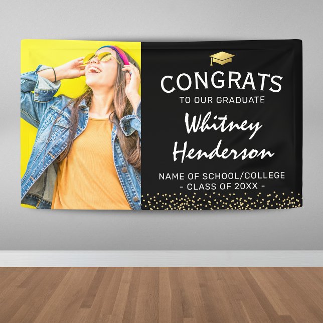 Lona Cartel de felicitaciones a la graduación de la fot (Subido por el creador)