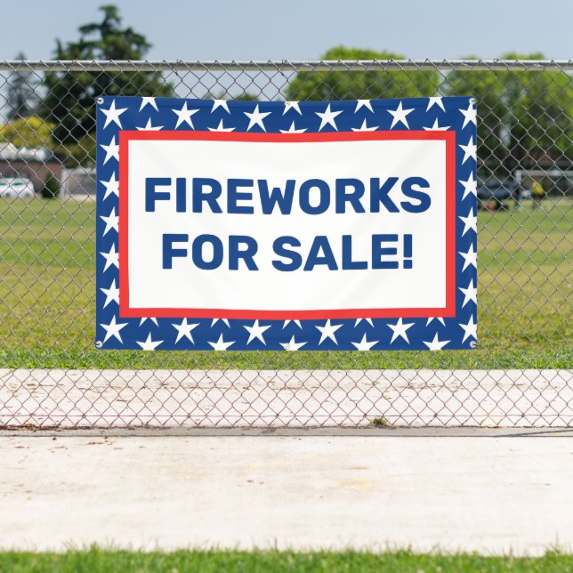 Lona Cartel de fuegos artificiales para venta (in situ)