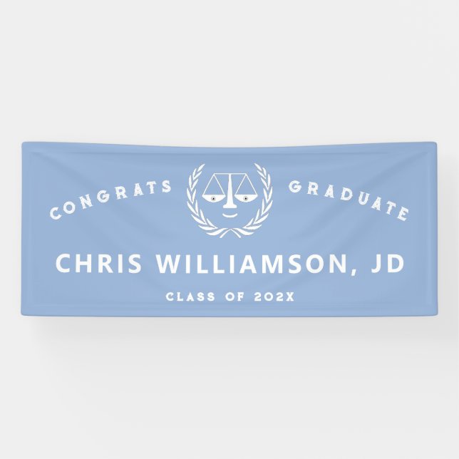 Lona Cartel de graduación de Facultad de Derecho (Horizontal)