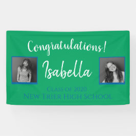 Lona Cartel de graduación de felicitaciones